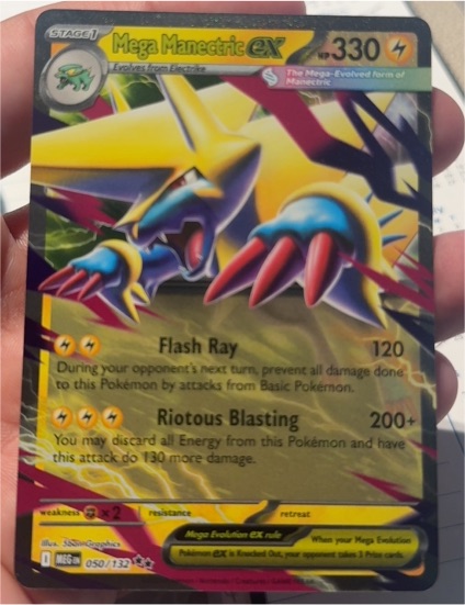2025 Pokemon Mega Evolution #050 Mega Manectric ex — front