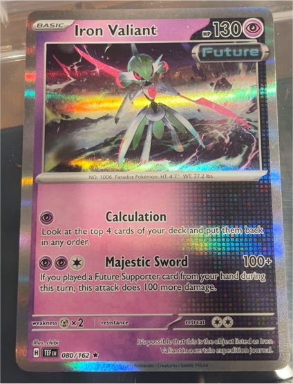 2024 Pokémon Temporal Forces #080 Iron Valiant — front