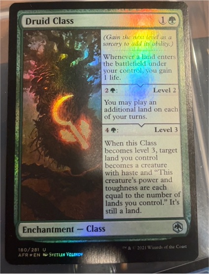 2021 Magic: The Gathering Adventures in the Forgotten Realms #180 Druid Class — front