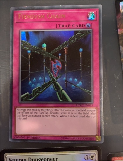 Yu-Gi-Oh! Fiendish Chain LCKC-EN095 — front