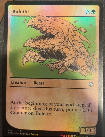 2021 Adventures in the Forgotten Realms #324 Bulette — front