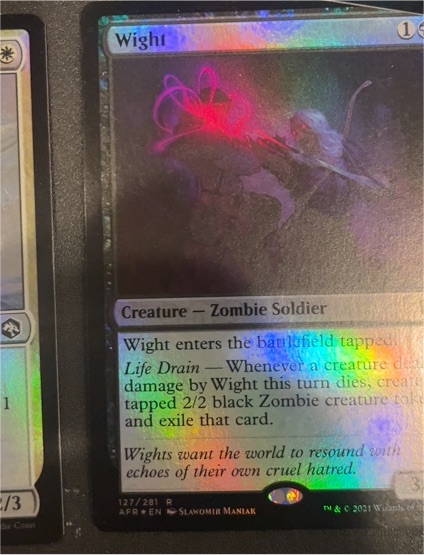 2021 Adventures in the Forgotten Realms #127 Wight — front