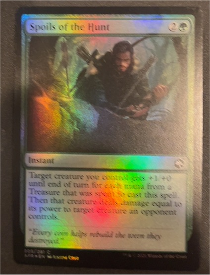 2021 Magic: The Gathering Adventures in the Forgotten Realms #205 Spoils of the Hunt — front