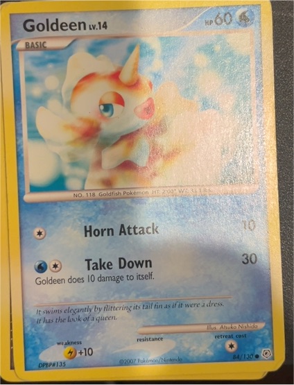 2007 Pokémon Diamond & Pearl #84 Goldeen — front