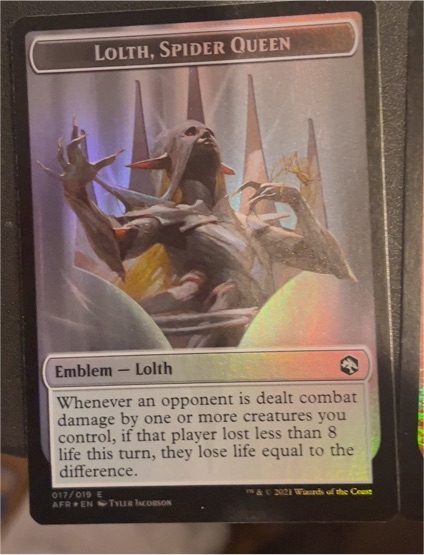 2021 Magic: The Gathering #017 Lolth, Spider Queen — front