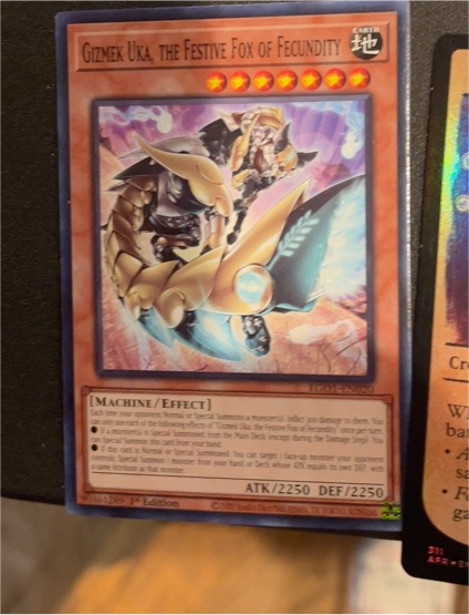 Yu-Gi-Oh! Gizmek Uka, the Festive Fox of Fecundity - EGO1-EN020 — front