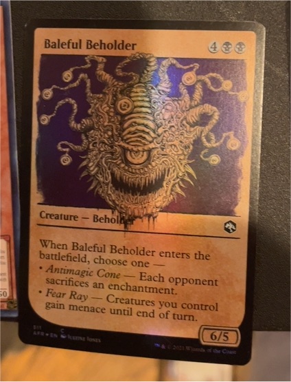 2021 Magic: The Gathering Adventures in the Forgotten Realms #311 Baleful Beholder — front