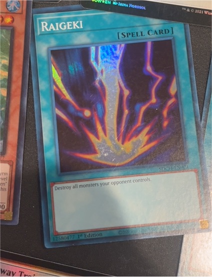2021 Yu-Gi-Oh! SDCH-EN042 Raigeki — front