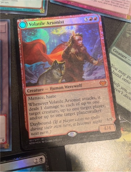 2021 Magic: The Gathering #181 Volatile Arsonist — front