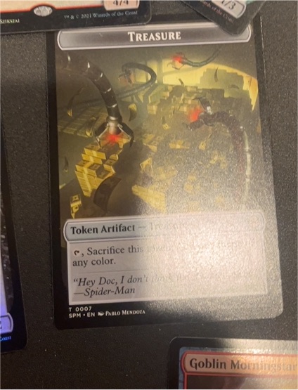 2025 Magic: The Gathering #T 0007 Treasure Token Spider-Man — front