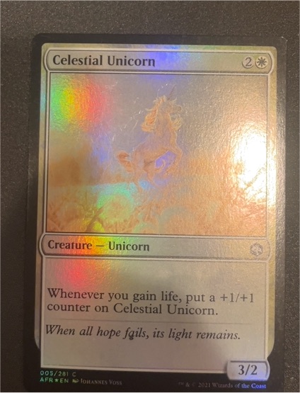 2021 Magic: The Gathering #005 Celestial Unicorn — front