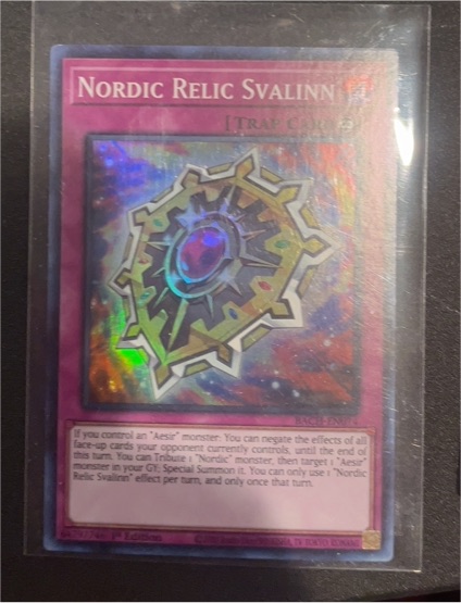 2022 Yu-Gi-Oh! Battle of Chaos #BACH-EN074 Nordic Relic Svalinn — front