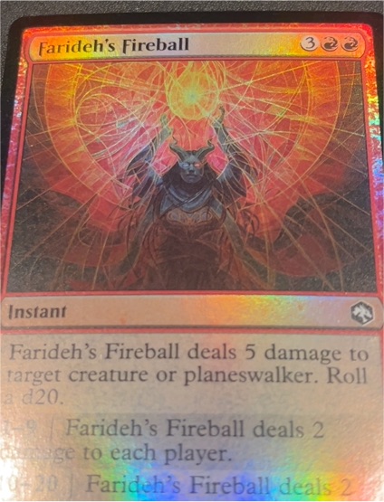 2021 Adventures in the Forgotten Realms #142 Farideh's Fireball — front