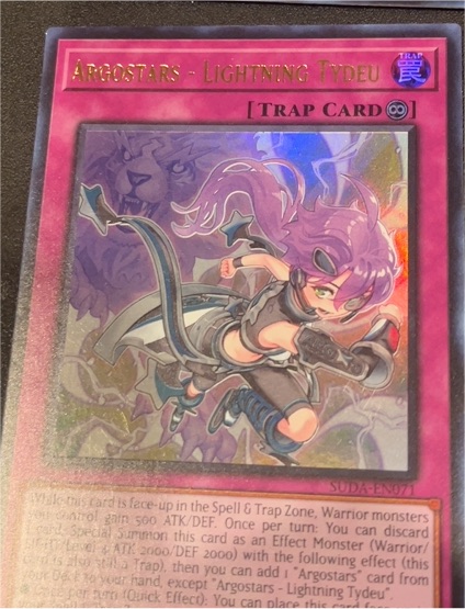 2020 Yu-Gi-Oh! SUDA-EN071 Argostars - Lightning Tydeu — front