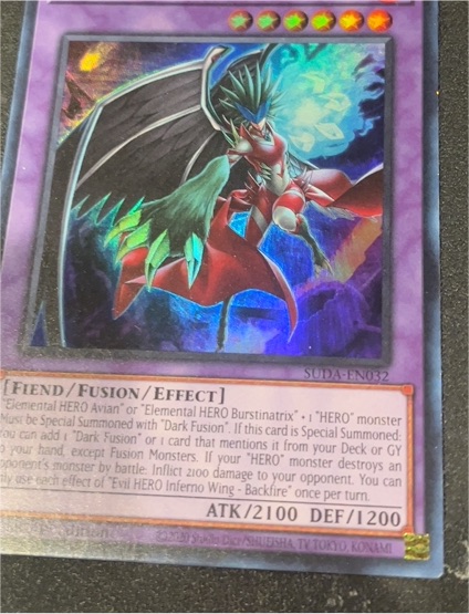 Yu-Gi-Oh! SUDA-EN032 Evil HERO Inferno Wing - Backfire — front