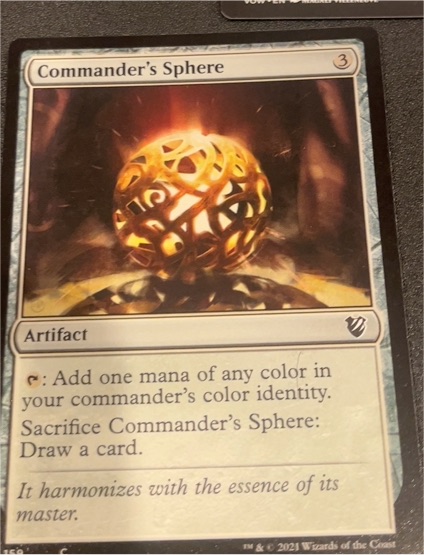 2021 Magic: The Gathering #306 Commander's Sphere — front