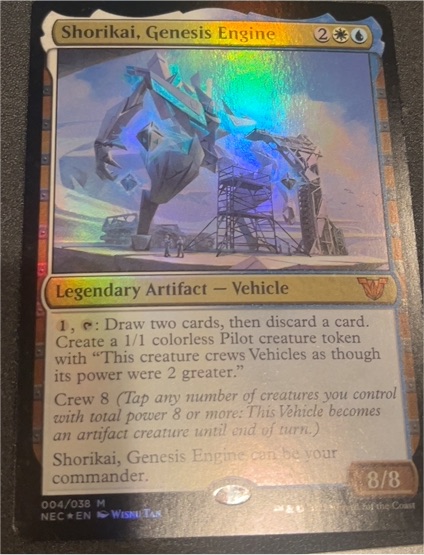 2022 Magic: The Gathering Kamigawa: Neon Dynasty #004 Shorikai, Genesis Engine — front