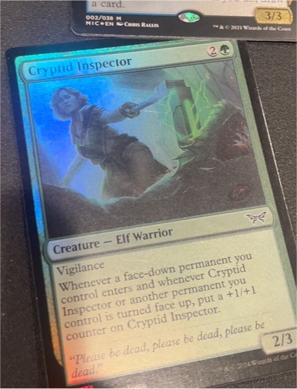 2021 Magic: The Gathering #002 Cryptid Inspector — front