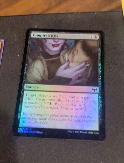 2021 Magic: The Gathering #100 Vampire's Kiss — front