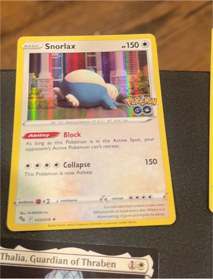 2022 Pokémon TCG Pokemon GO #055 Snorlax — front