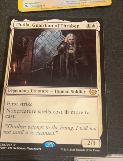 2021 Magic: The Gathering #38 Thalia, Guardian of Thraben — front