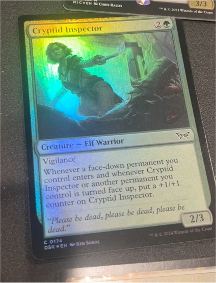 2024 Magic: The Gathering #174 Cryptid Inspector — front