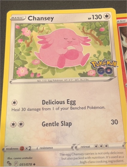 2022 Pokémon GO #051 Chansey — front