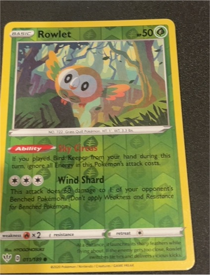 2020 Pokémon Shining Fates #006 Rowlet — front