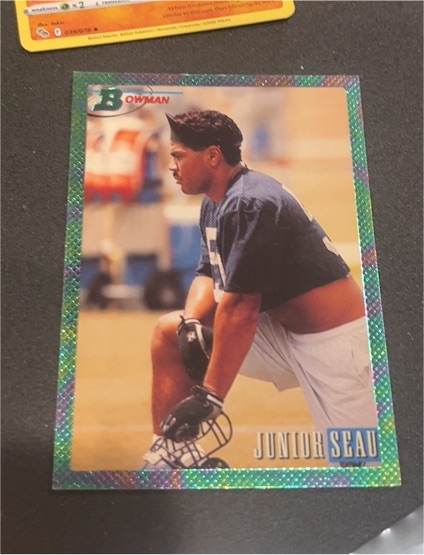 1993 Bowman #30 Junior Seau — front