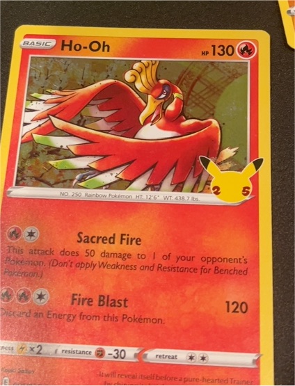 2021 Pokémon Celebrations #001 Ho-Oh — front