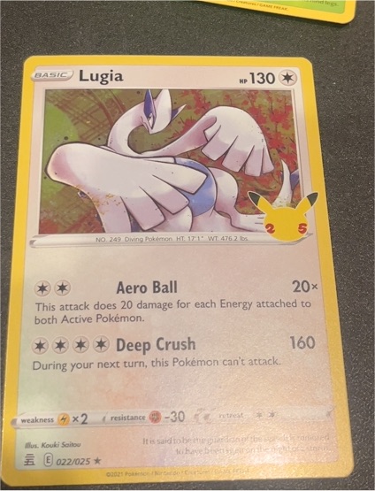 2021 Pokémon Celebrations #022 Lugia — front