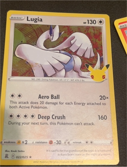 2021 Pokemon Celebrations #022 Lugia — front