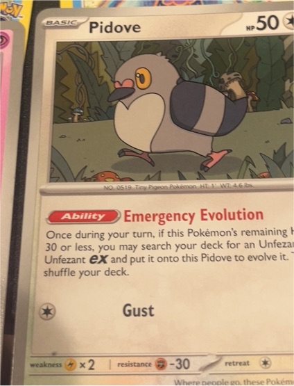 2024 Pokémon TCG SV05: Temporal Forces #133 Pidove — front