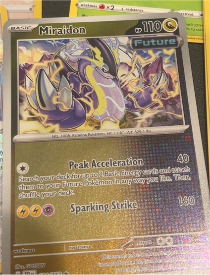 2024 Pokemon TCG Scarlet & Violet Temporal Forces #121 Miraidon — front