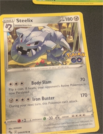 2022 Pokémon GO #044 Steelix — front