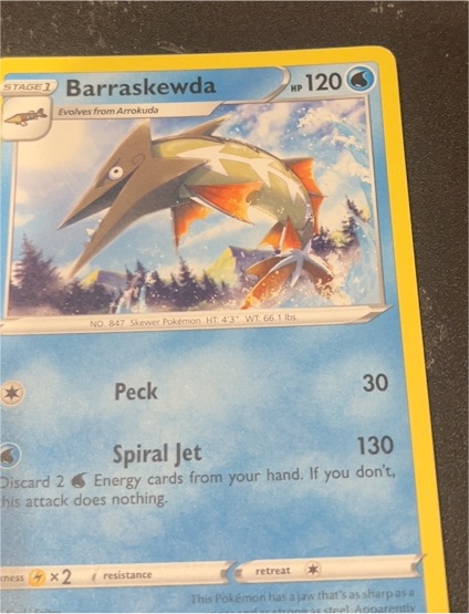 2020 Pokémon Rebel Clash #53 Barraskewda — front