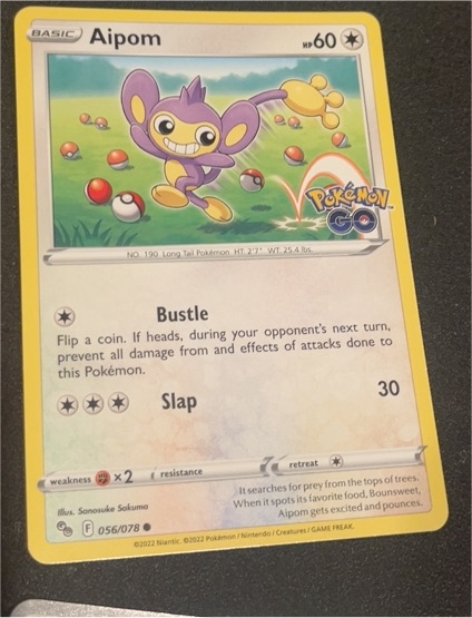 2022 Pokémon GO #056 Aipom — front