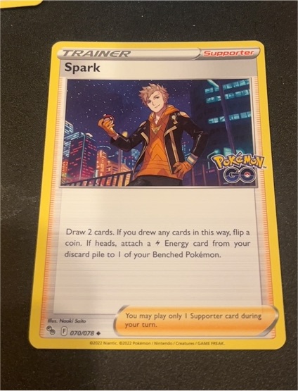 2022 Pokémon TCG Pokémon GO #070 Spark — front