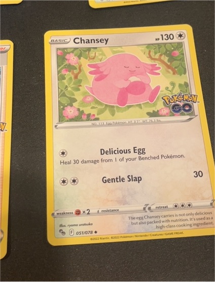 2022 Pokemon GO #051 Chansey — front