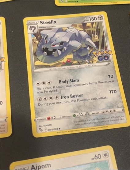 2022 Pokémon GO #044 Steelix — front