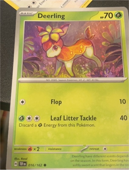 2024 Pokemon Scarlet & Violet Temporal Forces #016 Deerling — front