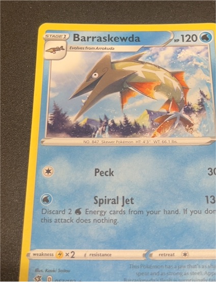 2020 Pokémon TCG Rebel Clash #53 Barraskewda — front