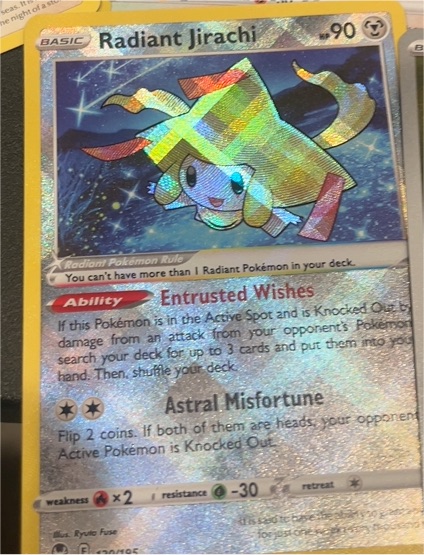2022 Pokémon Radiant Jirachi #120 — front