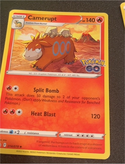 2022 Pokémon GO #014 Camerupt — front