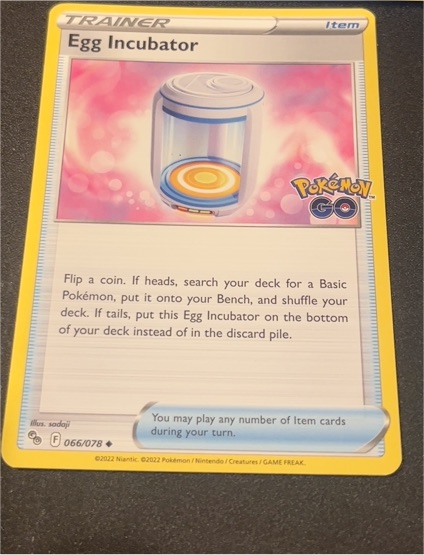 2022 Pokémon GO #066 Egg Incubator — front