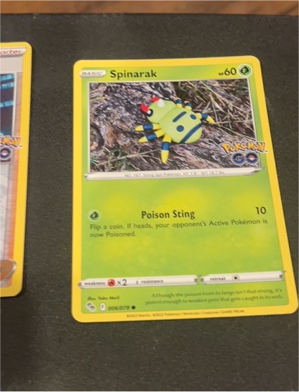 2022 Pokémon TCG Pokemon GO #006 Spinarak — front
