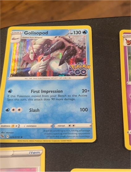 2022 Pokémon GO #026 Golisopod — front