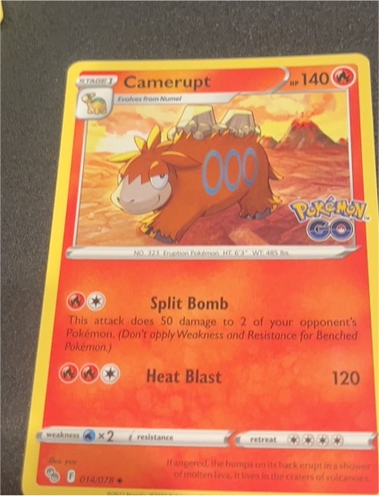 2022 Pokémon GO #014 Camerupt — front