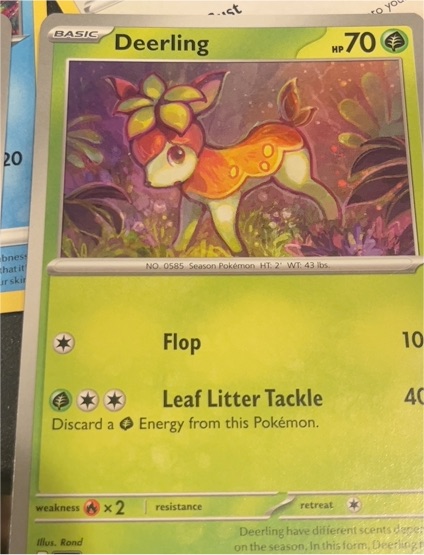 2024 Pokémon Scarlet & Violet Temporal Forces #16 Deerling — front