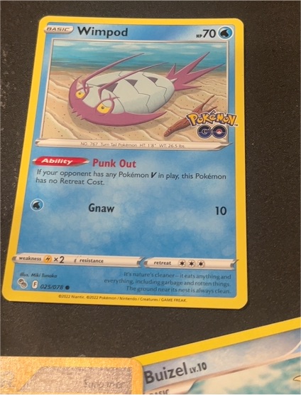 2022 Pokémon TCG Pokémon GO #025 Wimpod — front